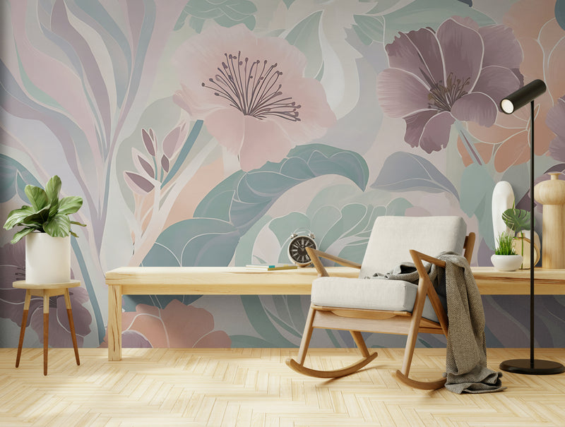 Floral Wallpaper - Soothing Pastel