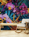 Papier Peint Floral - Plantes Tropicales Fleuries