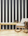 Papier Peint Minimaliste - Lignes Noir Et Blanc