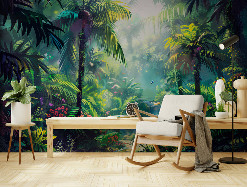 Papier Peint Exotique - Jungle Tropicale