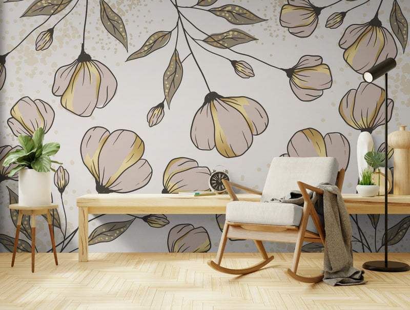 Floral Wallpaper - Spring Softness