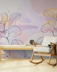 Papier Peint Abstrait - Fleurs et Motifs Artistiques