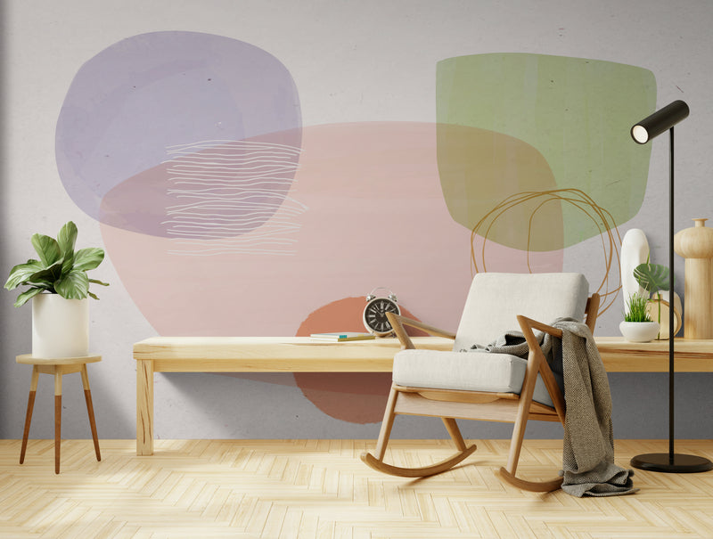 Abstract Wallpaper - Pastel Shape