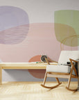 Papier Peint Abstrait - Forme Pastel