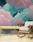 Papier Peint Japonais - Nuages Et Tonnerre