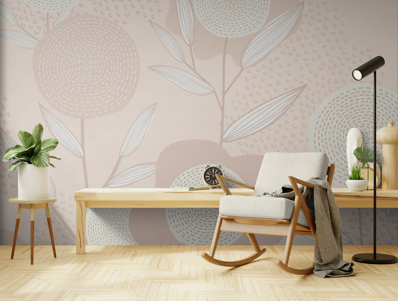 Minimalist Wallpaper - Pastel Floral