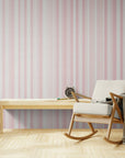 Papier Peint Art & Déco - Rayures Roses