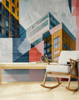 Papier Peint Géométrique - Buildings