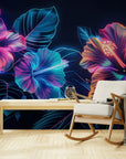 Papier Peint Design - Fleurs Tropicales