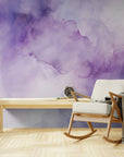 Papier Peint Aquarelle - Nuances Violettes