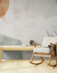 Papier Peint Minimaliste - Feuillage Tropicale