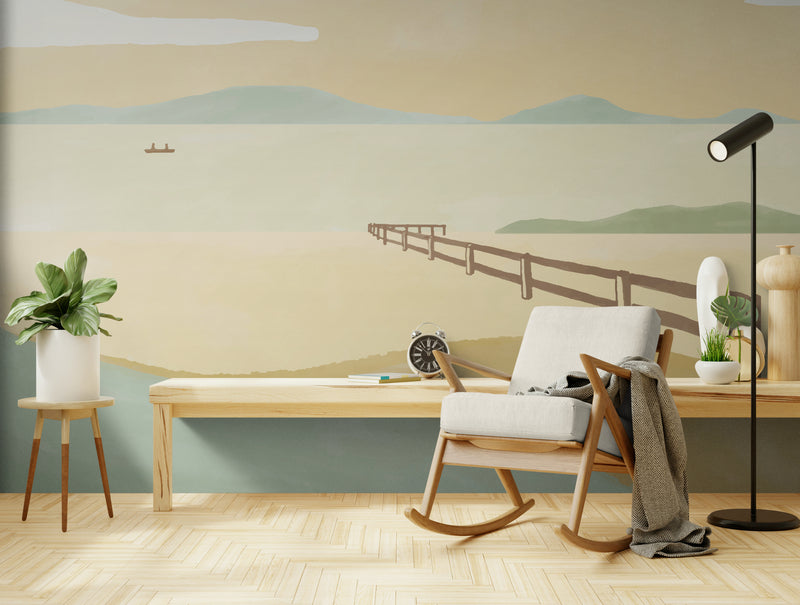 Papier Peint Pastel - Bord de Mer