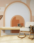 Papier Peint Art & Déco - Arche Terracotta