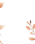Papier peint fleuri - cadre sauvage automne