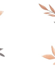 Papier peint fleuri - cadre aquarelle rose