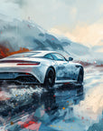 Papier Peint Voiture – Supercar dans la neige