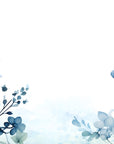 Papier peint fleuri - branches d'hortensias bleus