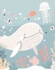 Papier Peint Enfant - Baleine