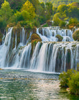 Papier peint cascades - grandes chutes du parc vert