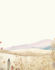 Papier peint fleuri - aquarelle de fleurs sauvages pastels