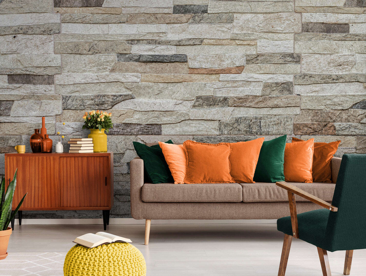 Stone Wallpaper - Stack of Natural Stones