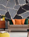 Papier Peint Géométrique - Motif Marbre