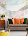 Papier Peint Design - Géométrique Marbre