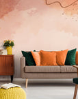 Papier Peint Art & Déco- Rose Terracotta