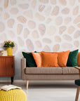 Papier Peint Imitation - Galets Roses Naturels