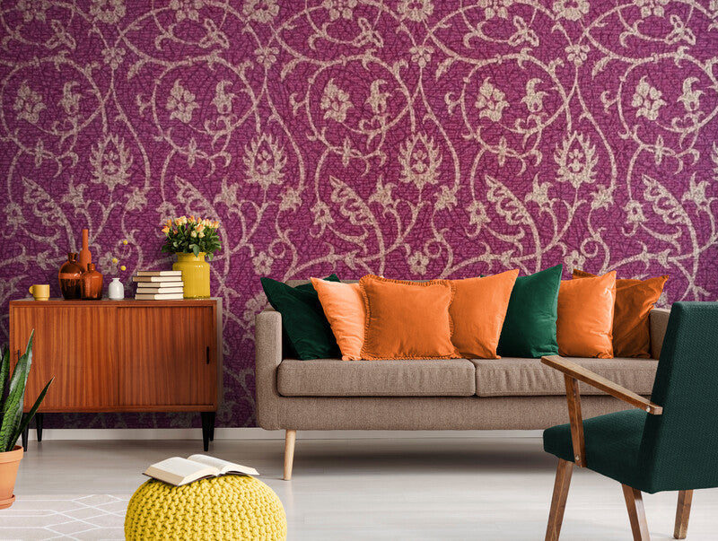 Papier Peint Floral- Fleurs De Lys