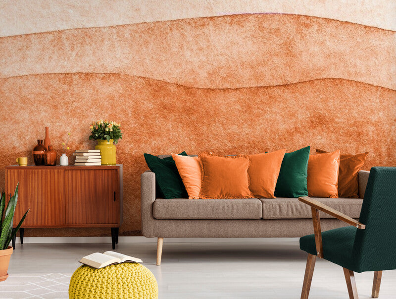 Papier Peint Design - Motif Terracotta