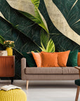 Papier Peint Design - Feuilles De Bananier