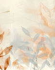 Papier peint fleuri - délicates feuilles d'automne aquarelle