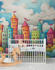Papier Peint Enfant - Ville Animée