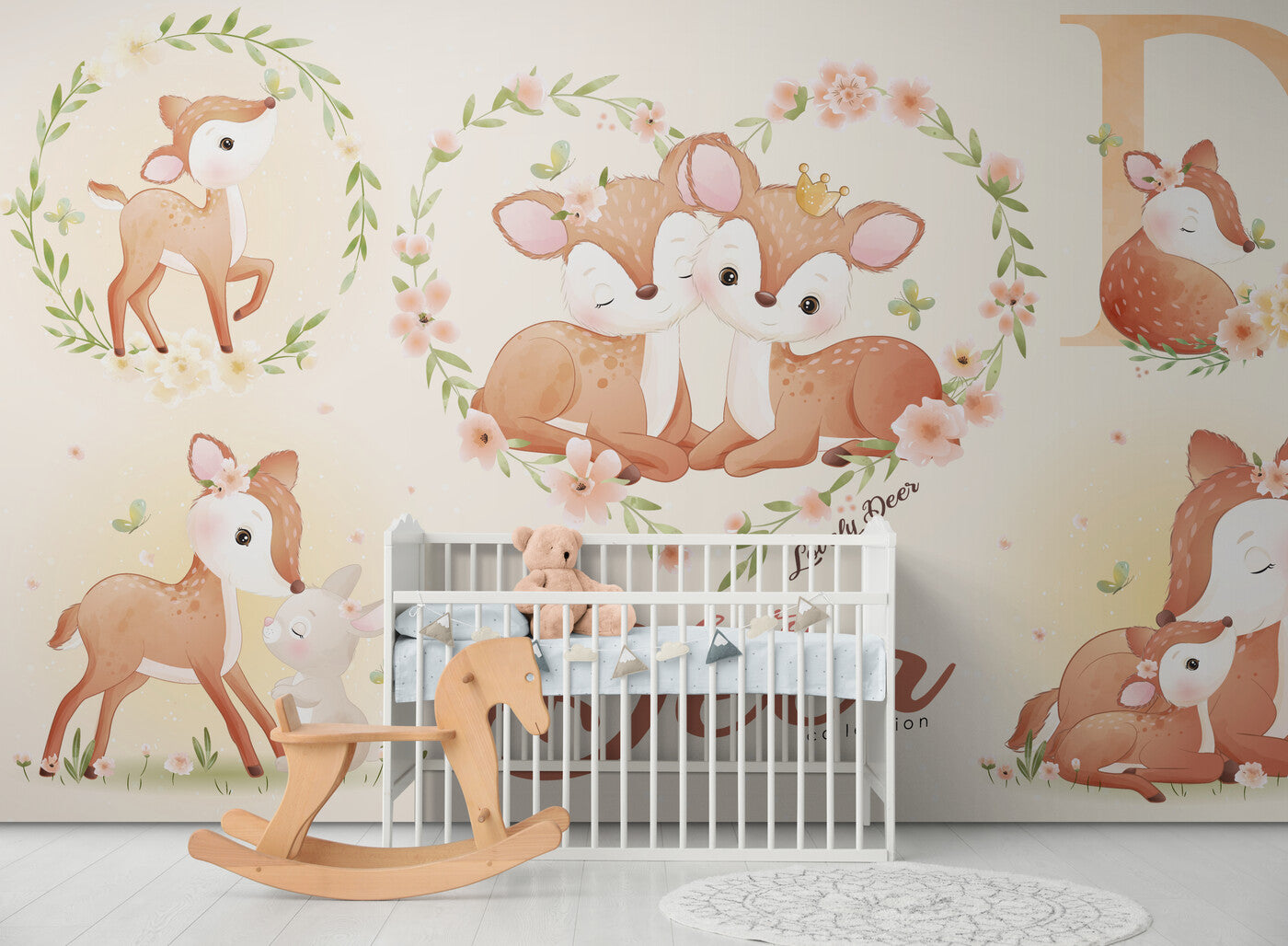 Children's Wallpaper - Sweetness of Fairy Fawns