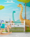 Papier Peint Enfant - Monde des Dinosaures
