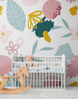 Papier Peint Floral - Composition Bohème Colorée