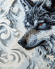 Papier Peint Abstrait - Loup Mystique