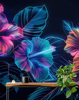 Papier Peint Design - Fleurs Tropicales